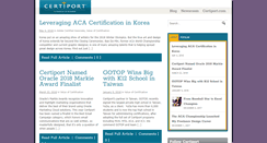 Desktop Screenshot of certiportblog.com