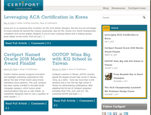 Tablet Screenshot of certiportblog.com